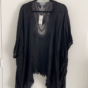 Black kimono new with tags !
